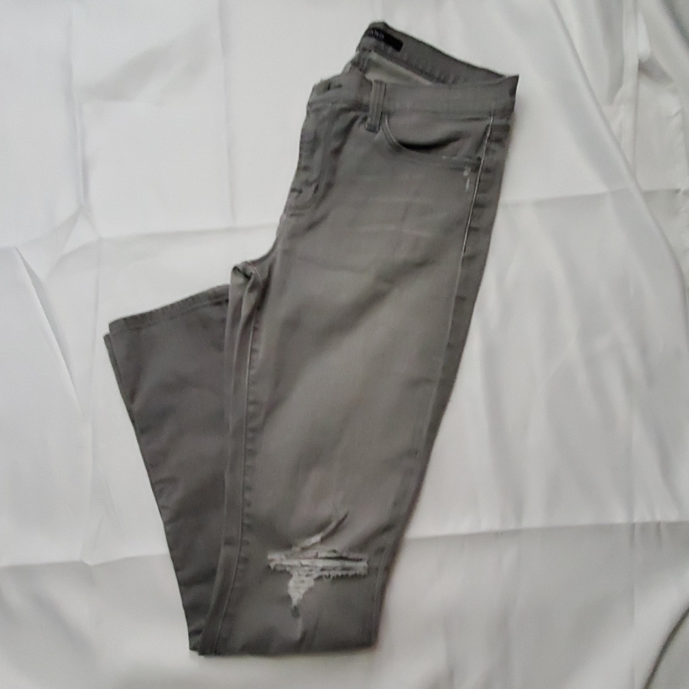 Distressed Gray J Brand Jeans